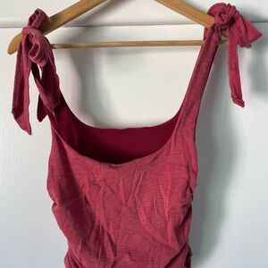 Free People Pink Knotted Strap Camisole